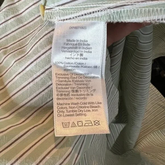 Madewell Womens $118 The Melody Smocked Midi Dress in Stripe Size XXS NP125 - Picture 7 of 9